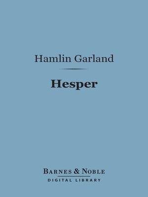 cover image of Hesper (Barnes & Noble Digital Library)